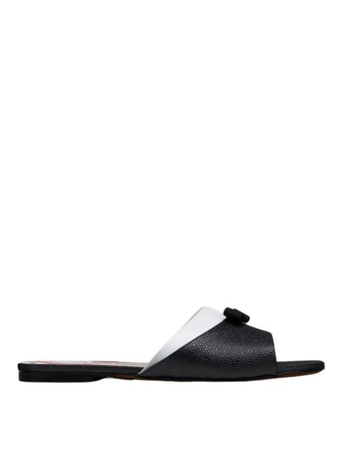 Thom Browne Pebble Grain Bow Claquette Women