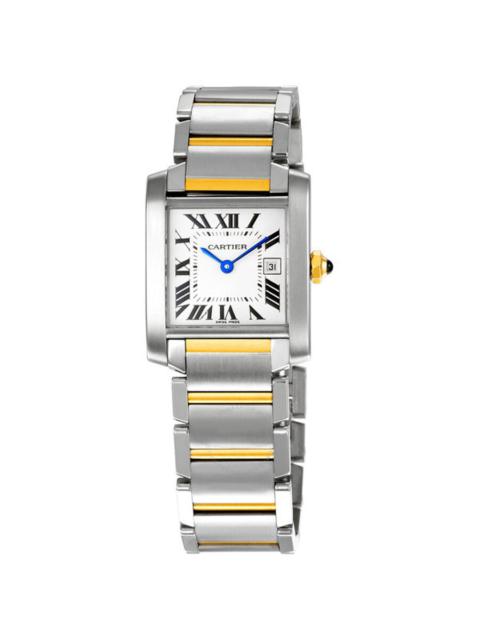 Cartier Pre-owned Cartier Tank Francaise Silver grained dial Dial Ladies Watch W51012Q4