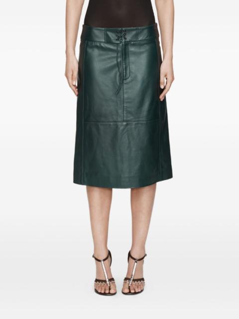 CHRISTOPHER ESBER Eddie panelled leather midi skirt