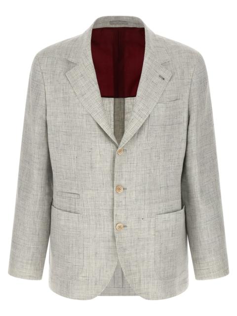 Brunello Cucinelli Brunello Cucinelli Men Linen Operated Blazer