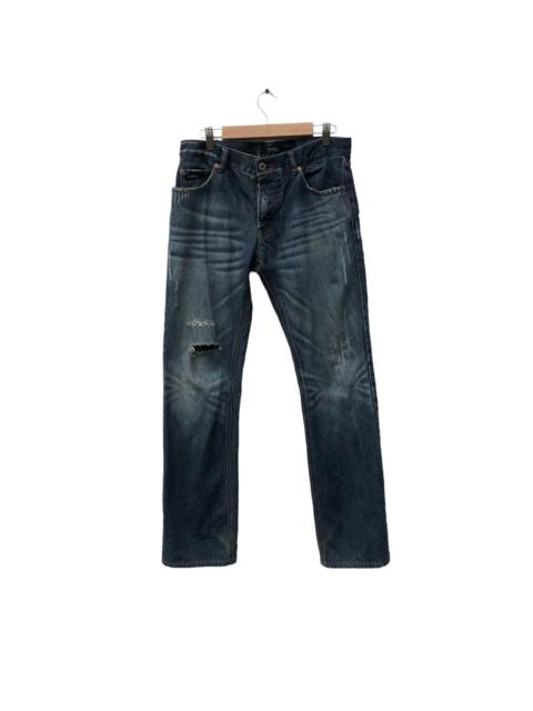 Other Designers Burberry Prorsum - AUTHENTIC BURBERRY BLACK LABEL DISTRESSED DENIM PANTS
