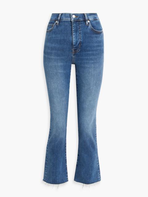 FRAME Le High Straight cropped high-rise straight-leg jeans