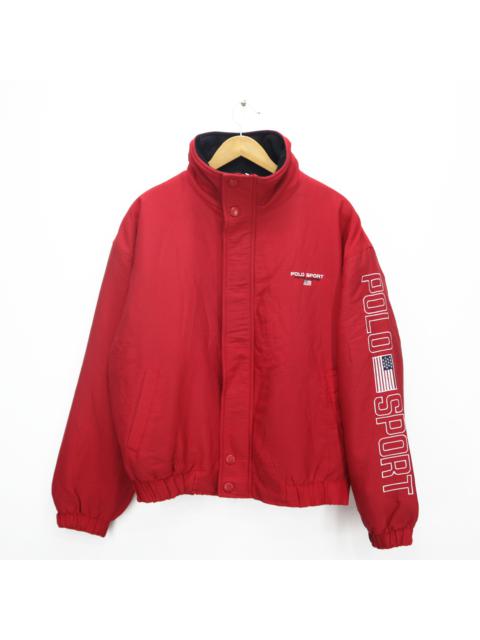 Other Designers Vintage 90s POLO SPORT By Ralph Lauren Spellout Big Logo Embroidered Bomber Windbreaker Coat Jacket Size Would Fit M-L