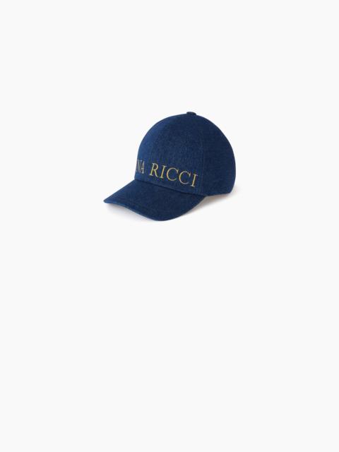 NINA RICCI Denim Cap With Nina Ricci Logo