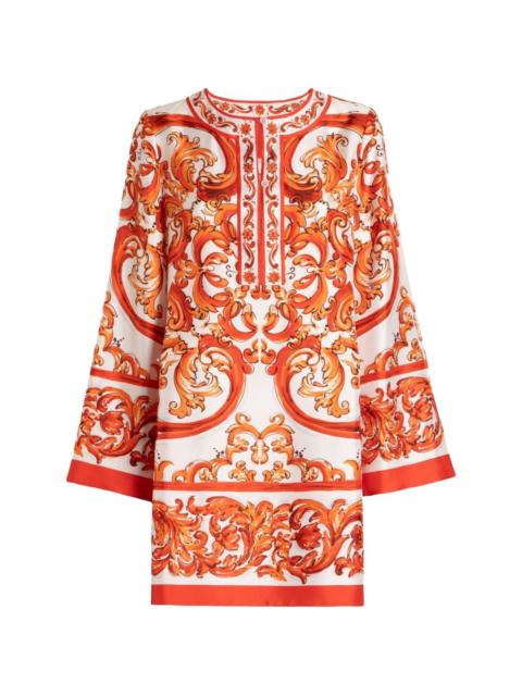 Dolce & Gabbana Dolce & Gabbana Women Maiolica Print Mini Dress