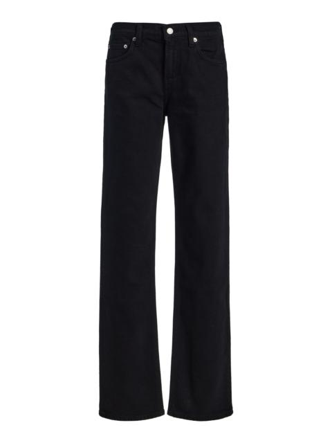 AGOLDE Stretch Low-Rise Slim Jeans black