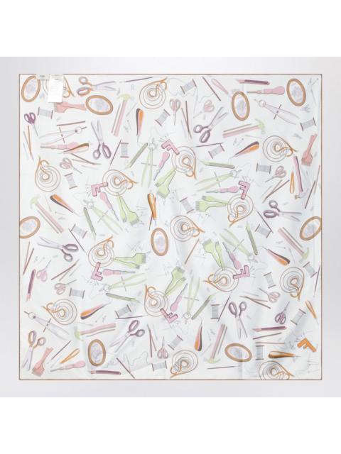 FENDI Fendi Light Blue Silk Foulard Women