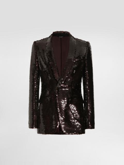 Dolce & Gabbana Single-breasted sequin jacket