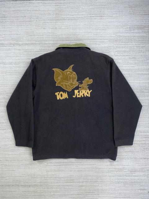 Other Designers Cartoon Network × Vintage - Vintage 90s Tom & Jerry Big Logo Embroidery Zipper Jacket