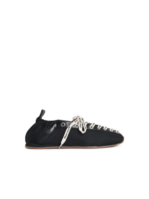GANNI Ganni 'SPORTY' Black Fabric Blend Ballet Flats