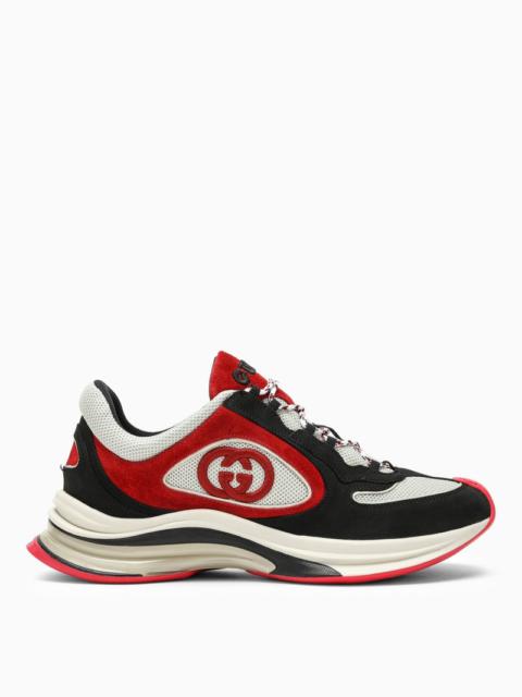 Gucci Low Run Black And Red Trainer Men