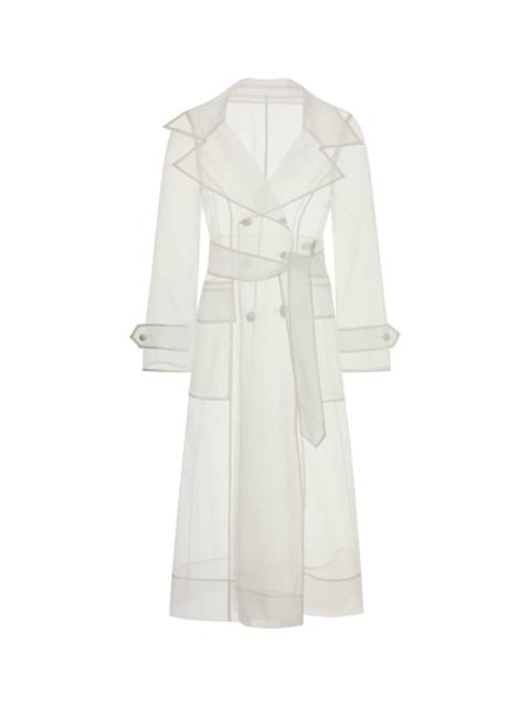 Dolce & Gabbana Dolce & Gabbana Women White Organza Trench Coat