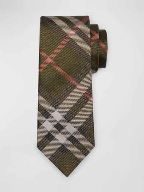 Men's Silk Twill Check Tie