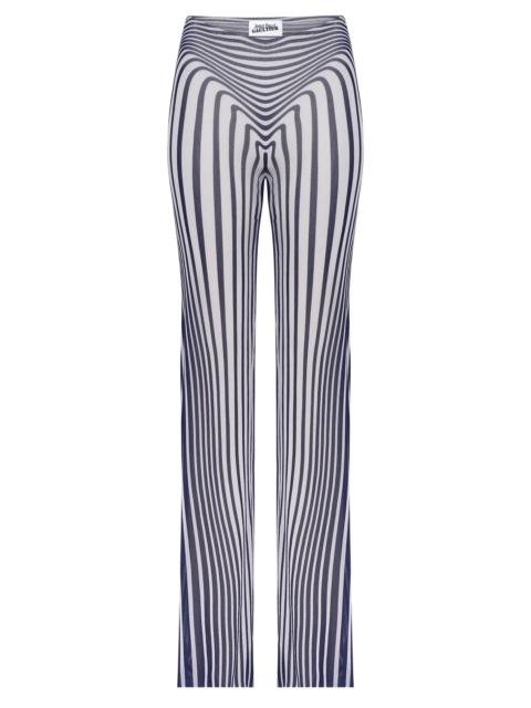 Jean Paul Gaultier elasticated morphing-stripes trousers
