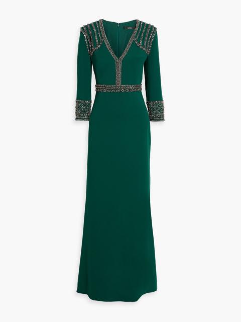 Other Designers Embellished crepe gown