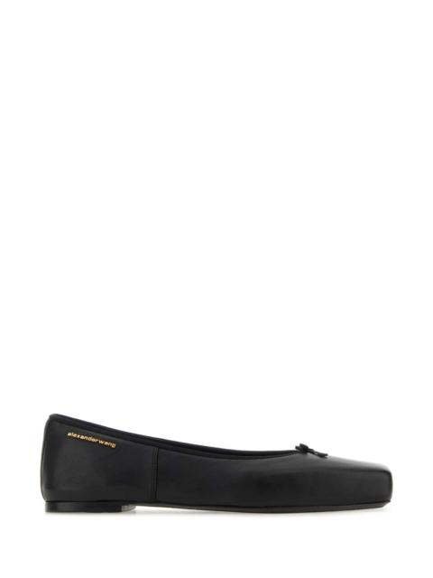 Alexander Wang Women Black Leather Billie Ballerinas