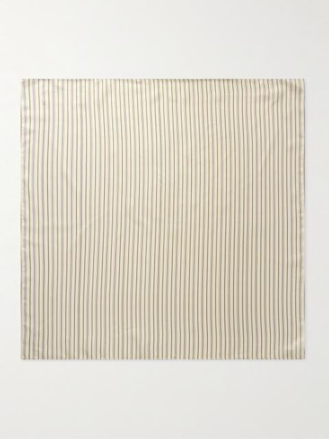 TOTEME Signature Striped Silk-twill Scarf
