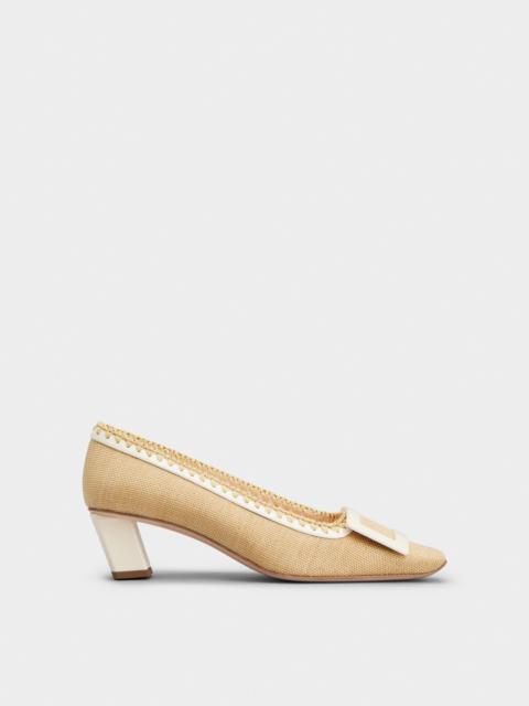 Belle Vivier Pumps in canvas