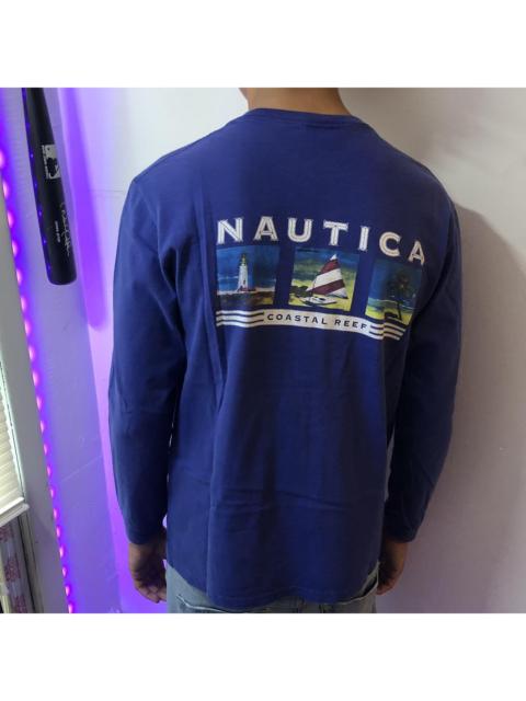 Other Designers Nautica Men's Blue and Green Shirt