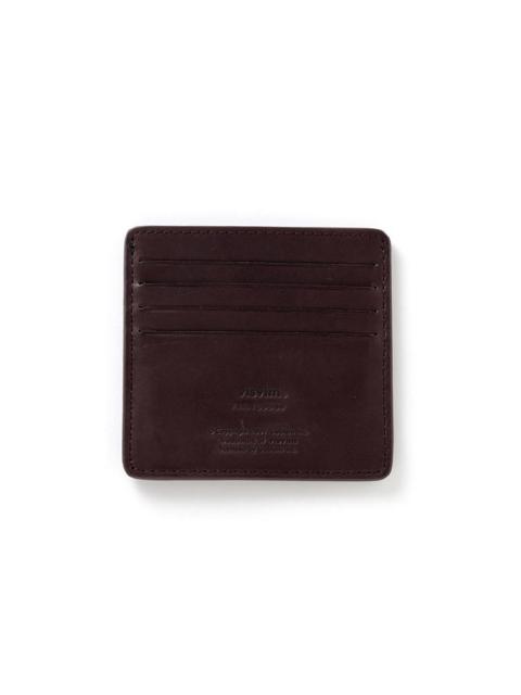 visvim LEATHER CARD CASE BURGUNDY