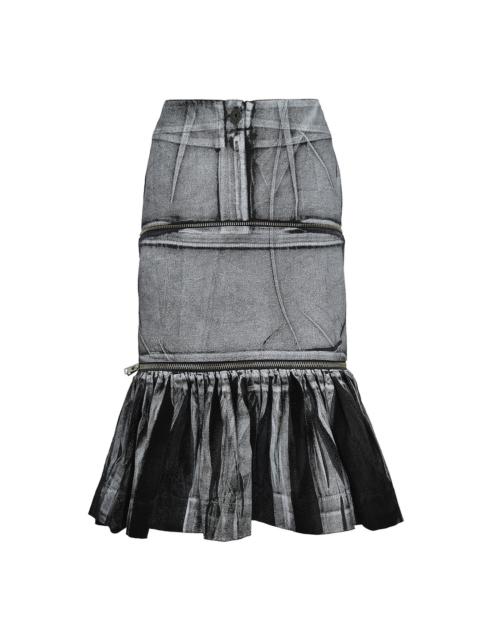VAQUERA Women Painted Workwear Skirt