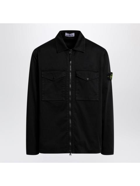 Stone Island Stone Island Blue Cotton Zip-Up Jacket Men