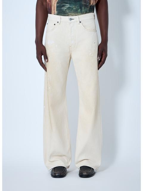 Acne Studios Acne Studios Men Paint-Splatter Wide-Leg Denim Jeans