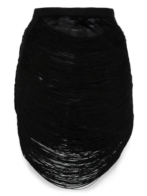 THE ATTICO multi-strings mini skirt