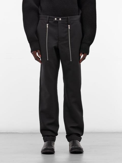 Jil Sander Black Zip Drop Crotch Trousers