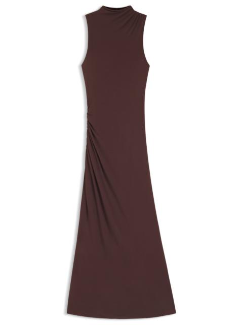 BOSS SLIM-FIT JERSEY DRESS WITH GATHERED DETAILS