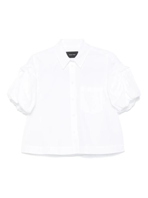 Simone Rocha cropped puff-sleeves shirt