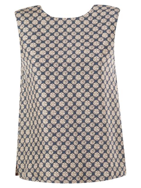 'S Max Mara S Max Mara Women Stmtimetop - Reversible Printed Silk Top