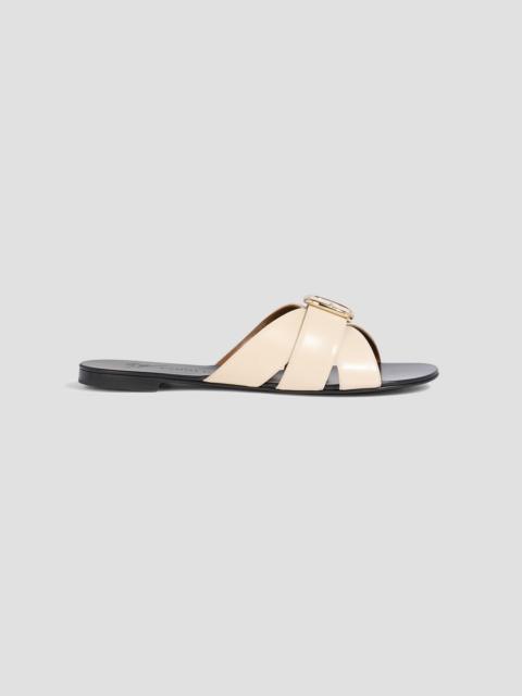 Giuseppe Zanotti Nuvòrock 10 leather slides