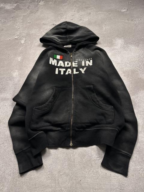 Other Designers Le Grande Bleu (L.G.B.) - Y2K LGB IfSixWasNine Balenciaga Style Printed Zip Up Hoodie