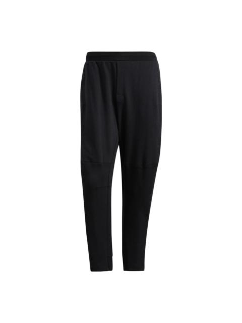 adidas Men's adidas Solid Color Straight Casual Sports Pants/Trousers/Joggers Black HE9894