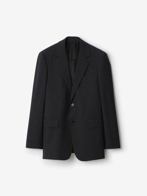Burberry Wool Blend Tailored Jacket