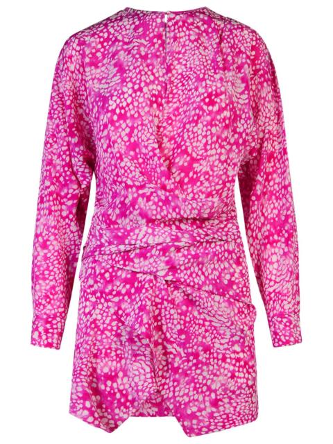 Isabel Marant Isabel Marant HABLA Dress Fuchsia Silk Blend