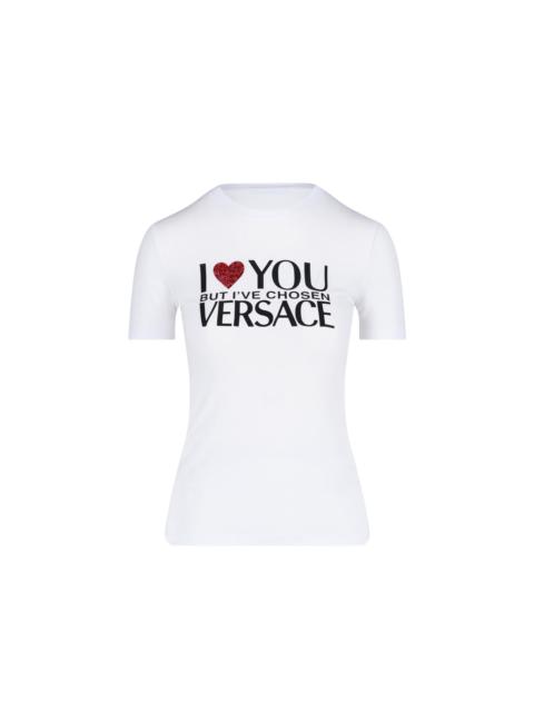 Versace Versace Printed Logo T Shirt