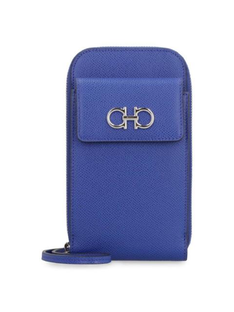 FERRAGAMO Ferragamo Leather Gancini Smartphone Holder