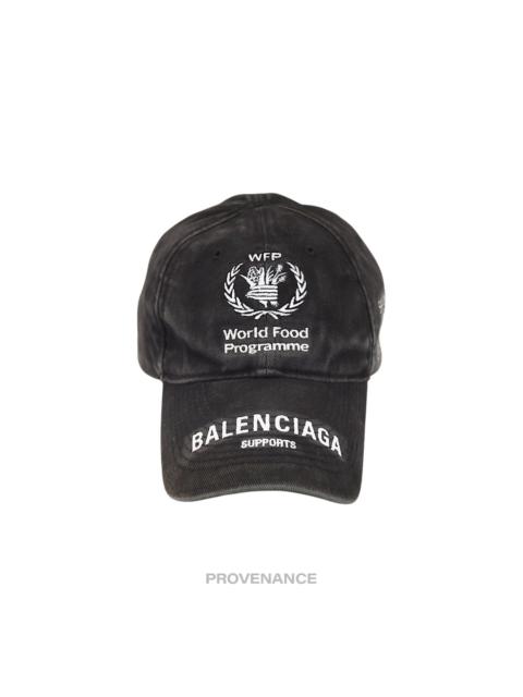 Balenciaga WFP World Food Programme Cap - Washed Black