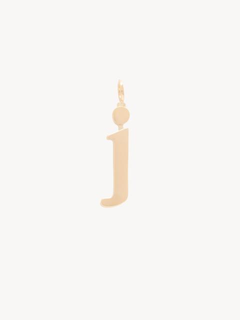 Chloé ALPHABET LETTER J CHARM IN BRASS