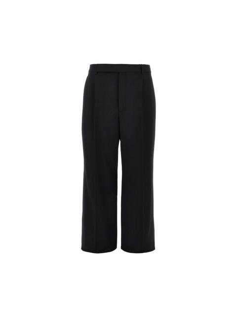 SAINT LAURENT Saint Laurent Wool Grain De Poudre Pants Black