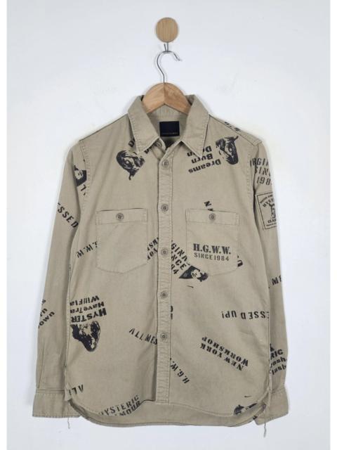 Hysteric Glamour Hysteric Glamour NY Workshop Army shirt