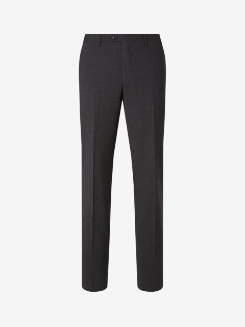 CORNELIANI Anthracite grey stretch wool bengaline trousers