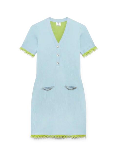 CASABLANCA Double Face Merino Mini Dress