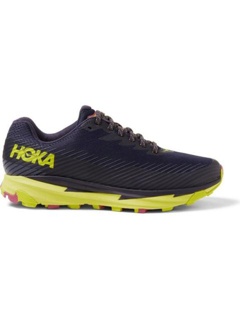 HOKA ONE ONE HOKA One One Torrent 2 Trail Running Shoes Lace Up Lightweight Black Yellow 8