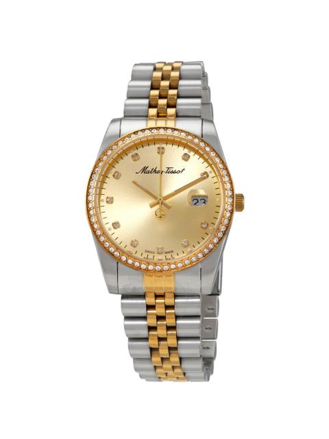 Other Designers Mathey-Tissot Mathy IV Quartz Crystal Champagne Dial Men's Watch H709BDQI