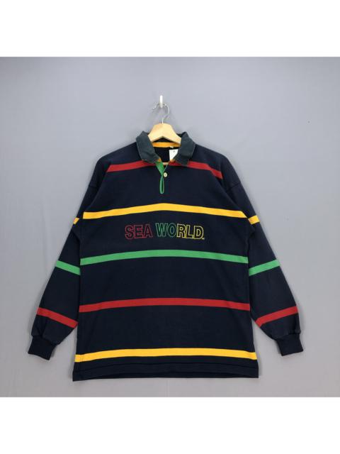 Other Designers Vintage - Vintage Canterbury T Shirt All Black Sea World Rugby Tees