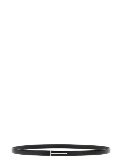 TOM FORD 'T' leather belt