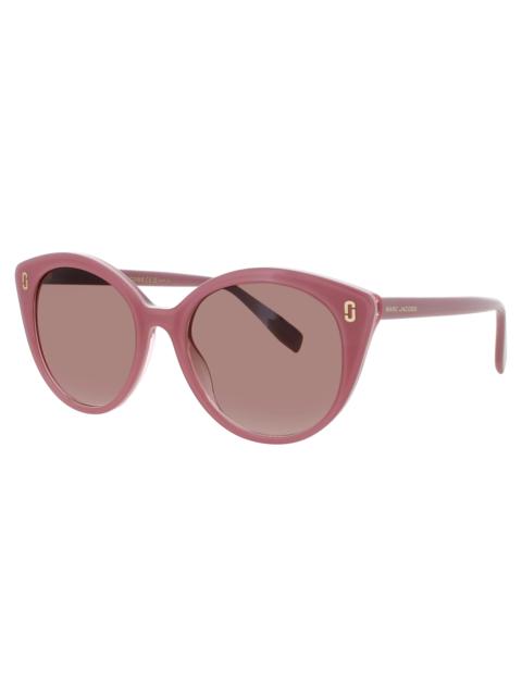 Marc Jacobs Marc Jacobs Brown Shaded Oval Ladies Sunglasses MJ 1120/S 035J/HA 53